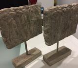 Concrete/stone look tablet decoration