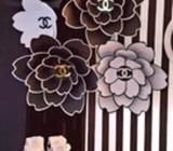 Paper flowers Set backdrop Chanel inspired