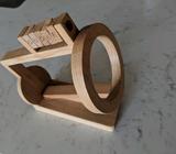 Wood wine holder