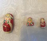 Babushka small 4 piece set. Nic's Babushka wooden dolls