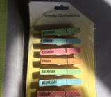 Weekday pegs. NEW. Nic's homewares
