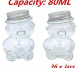 (NEW) 36 X Bomboniere Jars - Bear Shaped Jar 80ml $30.00 per 36