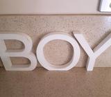 BOY letters