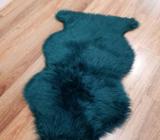 Faux Fur Mat Forest Green