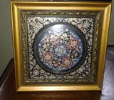 picture frame with ornate turkish tile and design