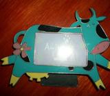 Photo Frame shaped as a cow photo size is 3 x 2 Inch