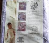 Double fitted sheet - lilac