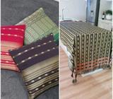 Large tablecloth and matching cushion covers
