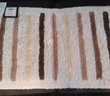 New Off White Stripe Bath Mat