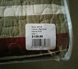 Cotton quilted bedcover Queen size. New in packaging, never used