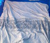 Silver queen bed sheet set