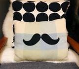 Moustache cushion