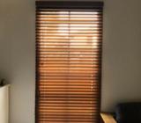 Wooden Blinds 240 cm X 115 cm - Brown