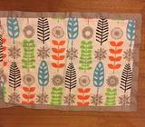 Bright floral print cushion cover