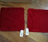 New Old stock velveteen cushion covers