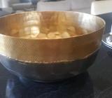 Black and gold metal bowl