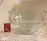 Glass footed bowl