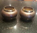 2 x stunning copper pots
