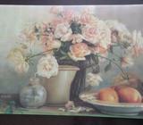 2 x floral country table placemats