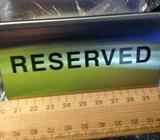 shop restaurant sign reserved