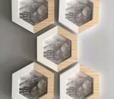 5 x Hexagonal Photo Frames