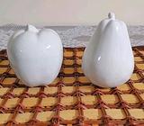 White Fine Porcelain Lifesize Apples & Pears - 6 Left