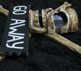 30cm Tiki style Wood Skull