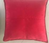 Red Suede Cushion