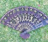Large Carved Timber Fan