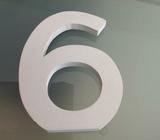 Wooden number 6 party decoration