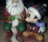 Jim Shore Mickey & Santa Figurine