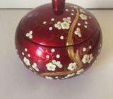 Red Lacquerware Bowl with Lid