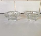 Glass Candlestick Holders
