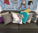 Kas cushions and throw rug