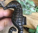 Rustic seahorse knob / hooks
