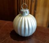 19 x Christmas silver glass bauble namecard holders