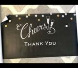 Cheers & Thank you banner