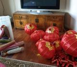 Chinese New year Lanterns. 6 various sizes