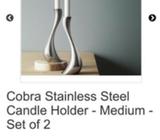 Georg Jensen Brand Designer Candle Holders