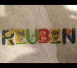 Wooden letters - Reuben