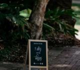 Wedding entrance sign