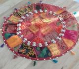 Round Indian cushion cover