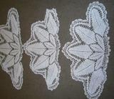 3 Vintage Crochet Doilies
