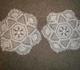 2 Vintage Crochet Doilies