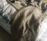 Camel hair throw