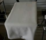 White cotton flat sheet 204 cms x 263cms