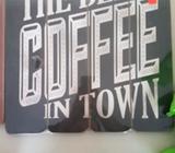 The Best Coffee in Town -Wooden Sign