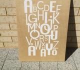 Alphabet wooden picture