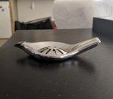 Stainless steel lemon press and pourer