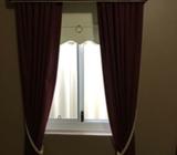 Curtains and pelmet